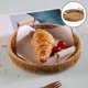 thumbnail image 4 of Bandeja de almacenamiento de mimbre, canasta forma forma forma Bandeja de almacenamiento de canasta de mimbre, con asa, exhibición de canasta forma forma forma de 24cm Macarena Bandeja de almacenamiento, 4 of 7