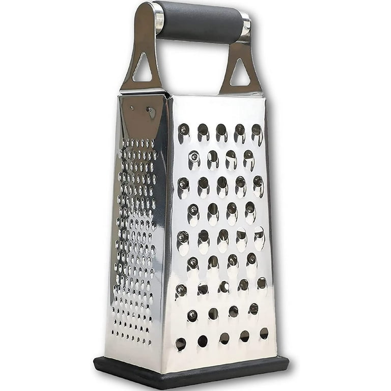 Box Grater for Kitchen, 4 Sided Box Cheese Grater, Stainless Steel Silver  Box Grader for Cheese, Potato, Carrot Peeler and Slicer, Kitchen Gadgets  Accessories Dishwasher Safe - Yahoo Shopping