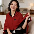 thumbnail image 4 of USB Heated Shawl Constant Temperature Warm Scarf Cape Wearable Heating Blanket For & Home, 4 of 4