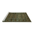 thumbnail image 2 of Ahgly Company Machine Washable Indoor Rectangle Persian Turquoise Blue Traditional Area Rugs, 6' x 9', 2 of 4