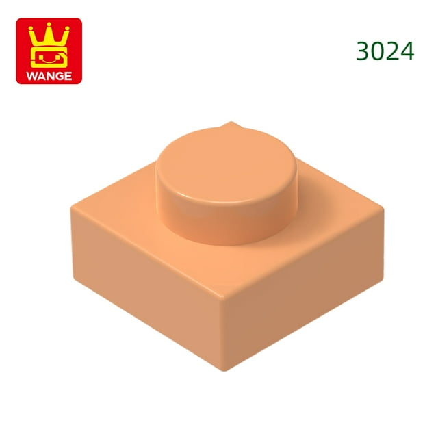 588Pcs/Lot 3024 1x1 Short 1-Hole Building Blocks Classic Base Parts Compatible with Bricks Children Toys Assembly Gift Box 3.Medium Nougat about 588pcs