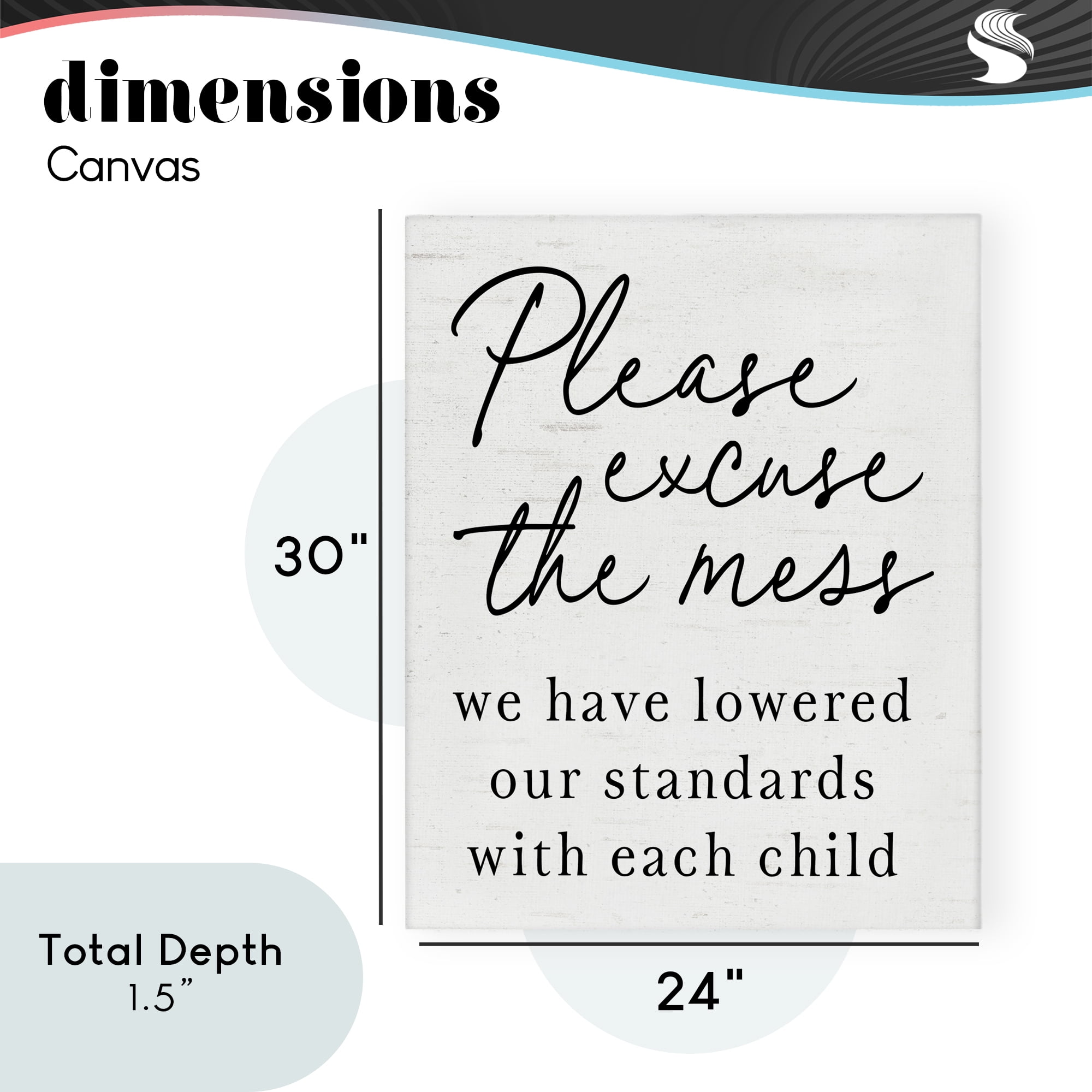 Lowered Stand With Each Child Canvas Wall Art, design by Lettered and Lined