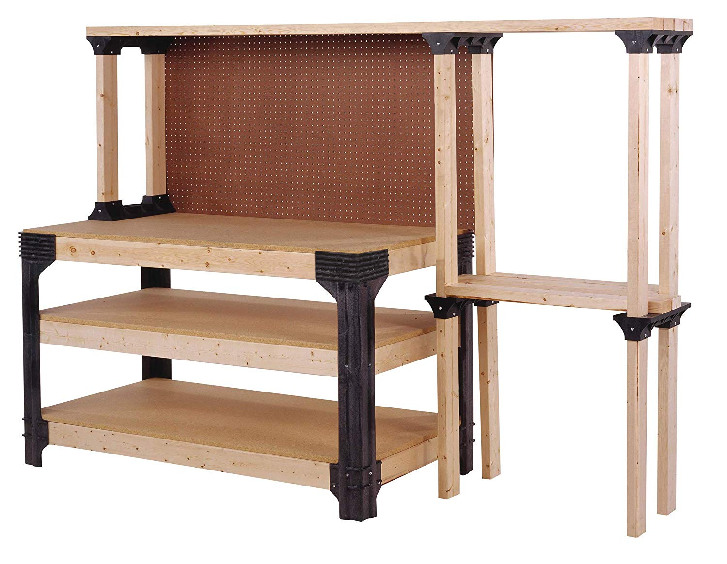 Hopkins 2x4 Basics Work Bench Legs, Wood,Made of Durable, Maintenance-Free Structural Resin - image 5 of 9
