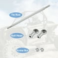 thumbnail image 4 of Unique Bargains M8 140mm Tige de Direction Réglable Rotule pour 49cc ATV Électrique Go Kart Colonne de Direction Suspension, 4 of 6