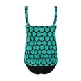 thumbnail image 4 of Plus Size Swimsuit for Women Two Piece Bathing Suits with Bottom High Waisted Tummy Control Swimwear, 4 of 5