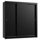 thumbnail image 2 of Ropero Closet Madesa Lyon Plus 3 Puertas Corredizas 4 Cajones Negro, 2 of 5