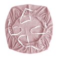 thumbnail image 1 of Fundas elásticas para sillas de oficina de licra, lavables y extraíbles, protector de muebles para silla Rosa, 1 of 8