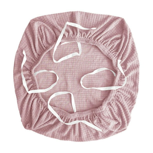 Fundas elásticas para sillas de oficina, fundas protectoras de asiento de silla, de spandex, extraíbles y elásticas. Rosa