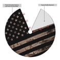 thumbnail image 2 of Sikiie American Flag with Desert Camouflage 30-48 inches {designName} Print Christmas Tree Skirt Snowman Xmas Tree Skirt with Edge Christmas Decorations for Holiday Party, 2 of 7