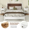 thumbnail image 6 of Gymax 2-Tier Nightstand w/ Shelf & Wood Grains Drawer Round End Table for Living Room, 6 of 7