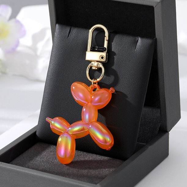 1 unidad de llaveros de pareja de animales de dibujos animados Kawaii ostentosos para mujeres y hombres, nuevo bolso colorido para mascotas, soporte para coche, caja de Airpods, joyería Dengxun unisex