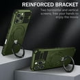 thumbnail image 3 of Dteck Magnetic Case for iPhone 15,Shockproof Silicone+PC Case Compatible with Mag Safe Ring Holder Kickstand Cover for iPhone 15, Darkgreen, 3 of 8
