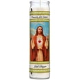 thumbnail image 2 of Lord Prayer Candles - Unscented Candle Set (2 Pc Bulk) Great for Sanctuary, Vigils and Prayers - Oracion del Senor - White Jar Candles - Church Spiritual Religious Devotional, 2 of 2
