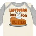 thumbnail image 4 of Inktastic Leftovers Are for Quitters with Pumpkin Pie Boys or Girls Long Sleeve Baby Bodysuit, 4 of 5