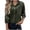 Army Green #092, variant on Velvet Tops for Women Casual Button Down Long Sleeve Lapel Collar Shirt Trendy Fall Winter Loose Fit Blouses Army Green S