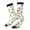 2 Black-1, variant on Orange Green Avocado Print Adult Socks for Men & Women,Calf Socks, Ankle Socks,Boots Socks,Breathable Casual Sock,Unisex Crew Socks