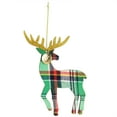 thumbnail image 3 of Martha Stewart Holiday Reindeer Ornament 4 Piece Set in Red and Green, 3 of 4