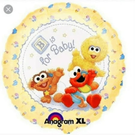 18′ B IS FOR BABY Sesame Street Balloon • Party Supplies Decorations Foil Mylar Balloon