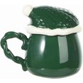 thumbnail image 5 of Christmas Ceramic Mug with Lid Santa Claus Coffee Mug Cartoon Xmas Tea Cup Christmas Gift Holiday Party Supplies 370 ML, 5 of 8