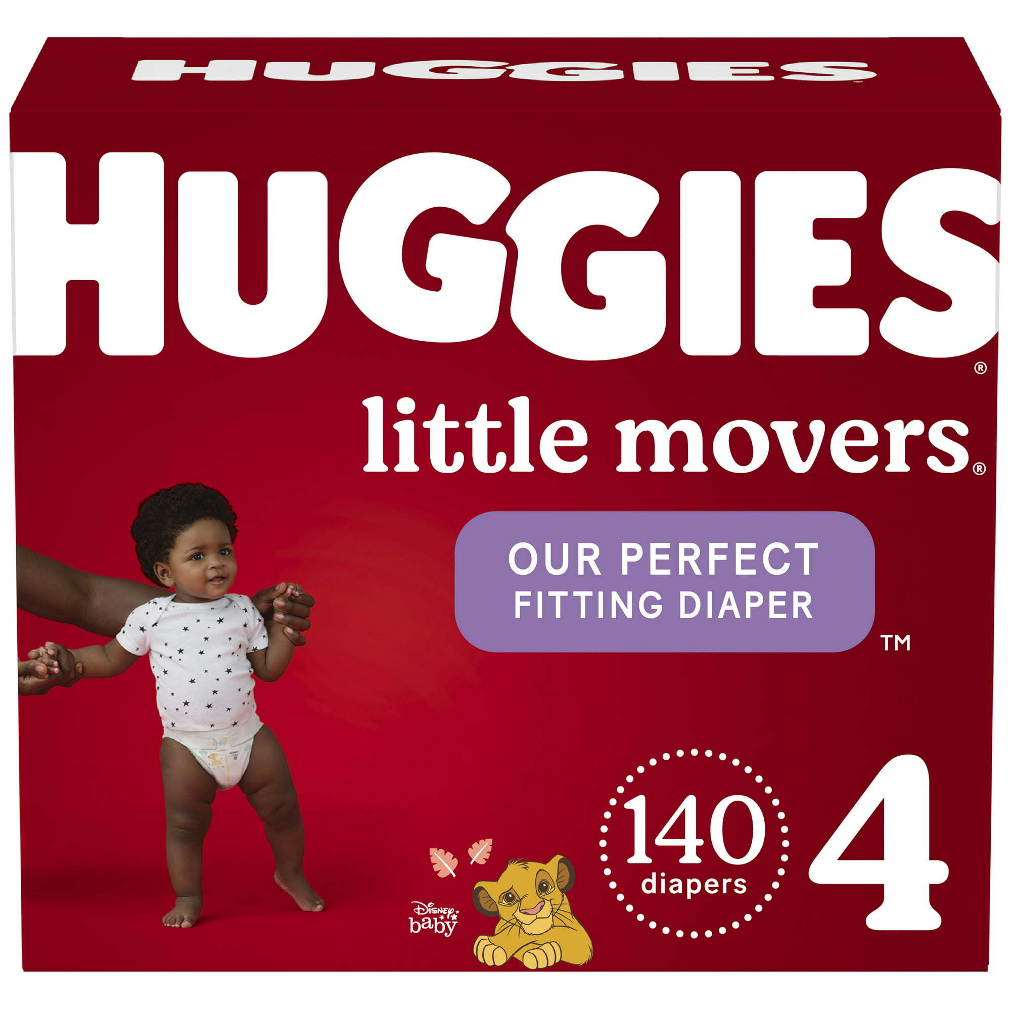 Huggies Little Movers Baby Diapers Size 4; 140 Count