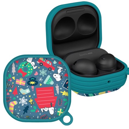 Peanuts Christmas HDX Case Cover Compatible with Samsung Galaxy Buds Pro & Live (Holiday Happiness) by Affinity Bands