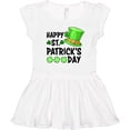 thumbnail image 3 of Inktastic Happy St. Patrick's Day Green Hat and Clovers Girls Toddler Dress, 3 of 5