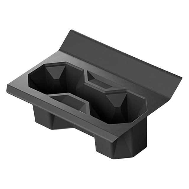 koolsoo Porte-Gobelet Central Insert en Silicone Intérieur Automobile, Robuste, Facile à Installer, Accessoire Intérieur Porte-Gobelet Noir