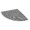 Gray, variant on Fan‑Shaped L‑Shaped Kitchen Corner Rug,Washable Absorbent Polyester Floor Mat,Non‑Slip Anti‑Fatigue Semicircle Carpet For Kitchen Counter Wall Corner(White)