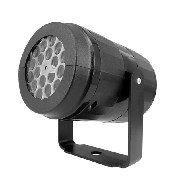 4 Led 12 Patrón Foco Giratorio Proyector Luz Iluminación Fiesta Fiesta Decoración Regalo Eccomum Proyector de luz