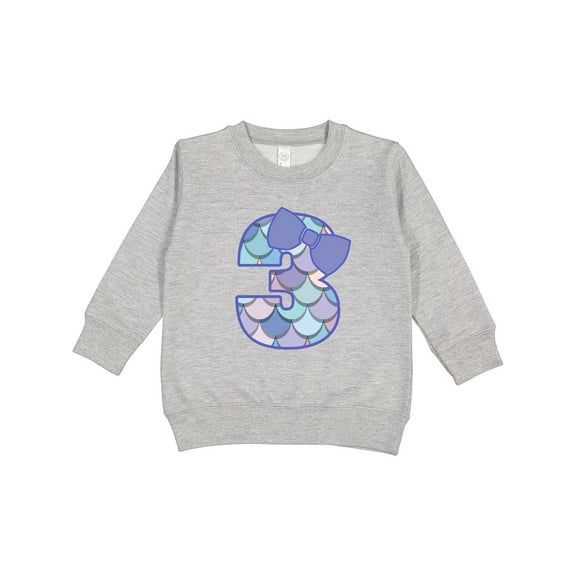 Inktastic 3rd Birthday Mermaid 3 Year Old Girl Toddler Sweatshirt