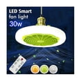 thumbnail image 2 of Luz Led Inteligente Ventilador De Techo Ventilador De Techo 30w Control Remoto Luz Led De Interior Silenciosa Dormitorio Cocina Decoración La, 2 of 5