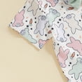 thumbnail image 4 of Toddler Boy Easter Outfits Set Bow Tie Bunny Print T-Shirt and Shorts Set Kids Baby Boys Casual Clothes, 4 of 6