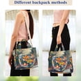 thumbnail image 4 of FORMRS Womens Corduroy Tote Bag Crossbody Shoulder Handbag with Pocket, Colorful Goldfish, 4 of 7