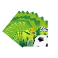 thumbnail image 3 of Cubiertos para fiesta de cumpleaños con temática de fútbol para niños, decoración, vaso, plato, servilleta, pancarta, mantel, conjunto de suministros para fiesta de globos, 3 of 4