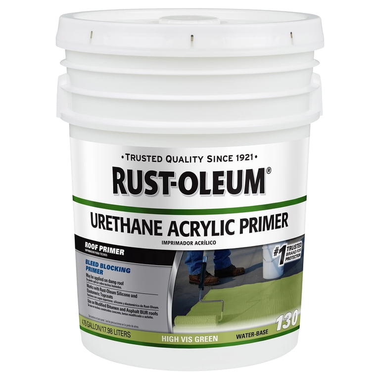 High Visibility Green, Rust-Oleum Roofing 130 Urethane Acrylic
