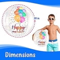 thumbnail image 3 of GRIP A POOL Beach Ball for Birthday Party - 20" Clear Inflatable Ball for Swimming Birthday Parties, 3 of 8