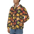 thumbnail image 3 of Kdxio Colorful Maple Leaves Print Men Hoodies Casual Hoodies for Men with Zip Pockets Full Zip Long Sleeve Sweatshirt Sports Hooded Jacket-Medium, 3 of 5