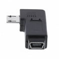 thumbnail image 3 of JSER 90 Degree Left Angled MINI USB Female to Micro USB Male Data Sync Power Adapter, 3 of 7