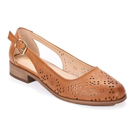 

ASNY Lerane Cognac Flat