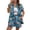Dark Blue, variant on 2 Piece Outfits for Women Kimono Style Tropical Print Cover Ups Half Sleeve Blouse Shorts Set 2026 Summer Beachwear Hot Pink M