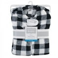 thumbnail image 2 of Hudson Baby Infant Plush Sleeping Bag, Sack, Blanket, Black Plaid, 0-6 Months, 2 of 2