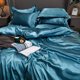 thumbnail image 4 of Juego de cama de satén - Azul ópalo, 4 of 6