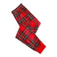 thumbnail image 4 of Nituyy Christmas Family PJs Set Red Plaid Shirt Top Pant 2pcs Christmas Nightwear Homwear, 4 of 5