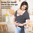 thumbnail image 4 of Baby travel supplies baby sling sling Baby sling, manos libres baby sling, ligero, transpirable y suave Zhivalor BST3040600-4, 4 of 5