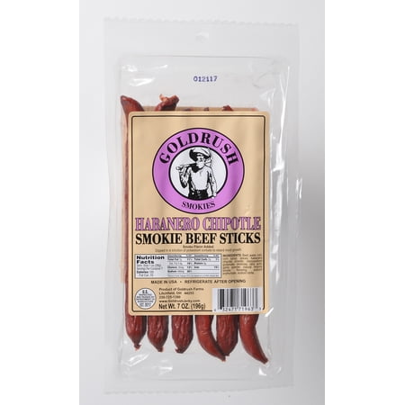 Gold Rush Jerky Habanero Chipotle 7 oz. Beef Sticks - 12 Count (6 lbs.)