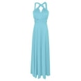 thumbnail image 4 of Afdoent Womens Dresses Elegant Long V Neck Evening Dress Convertible Wrap Way Bridesmaid Gown For Wedding Guest Party Casual Wear Formal Party Evening Dress, 4 of 6