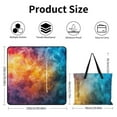 thumbnail image 2 of Colorful Tie Dye Vortex Waterproof Picnic Blanket with Foldable Zipper, Suitable for Outdoor Use, Suitable for Travel, Camping, Beaches, Parks, Grasslands, Picnic Blanket Accessories, 2 of 7