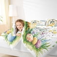 thumbnail image 3 of Erosebridal Happy Easter Kids Queen Comforter Set,Colorful Easter Eggs Rustic Farmhouse Cabin Bedding Comforter Set For Girls Women Reversible 3 Pieces, 3 of 7
