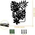 thumbnail image 2 of Palm Leaves Metal Wall Art Decor Tropical Leaves Black Wall Hanging Decor Silhouette Wall Art for Home Bedroom Living Room Bathroom Kitchen Office Garden Hotel Wall Decoration, 2 of 7