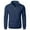 Navy, variant on Chiccall Mens Fleece Sweatshirts Quarter Zip Casual Mock Neck Sweatshirt Fashion Solid Pullover Tops